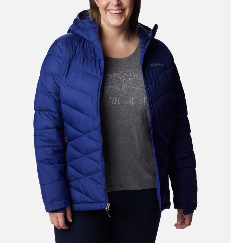 Women's Heavenly Hooded Jacket - Plus Size, Color: Dark Sapphire, image 6