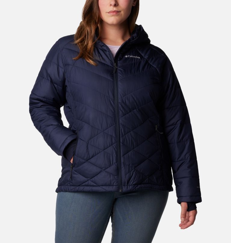 Columbia women's plus shop size heavenly hooded jacket