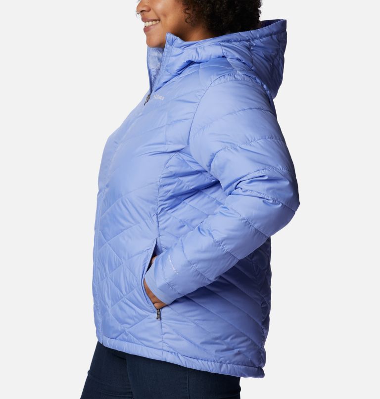 Thumbnail: Women's Heavenly Hooded Jacket - Plus Size, Color: Serenity, image 3