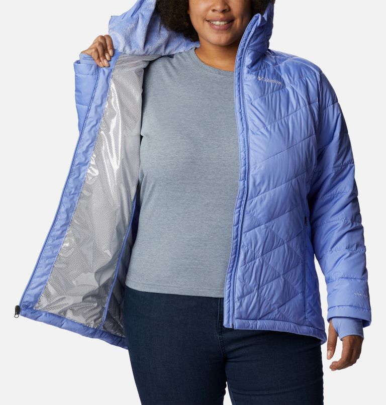 Thumbnail: Women's Heavenly Hooded Jacket - Plus Size, Color: Serenity, image 5