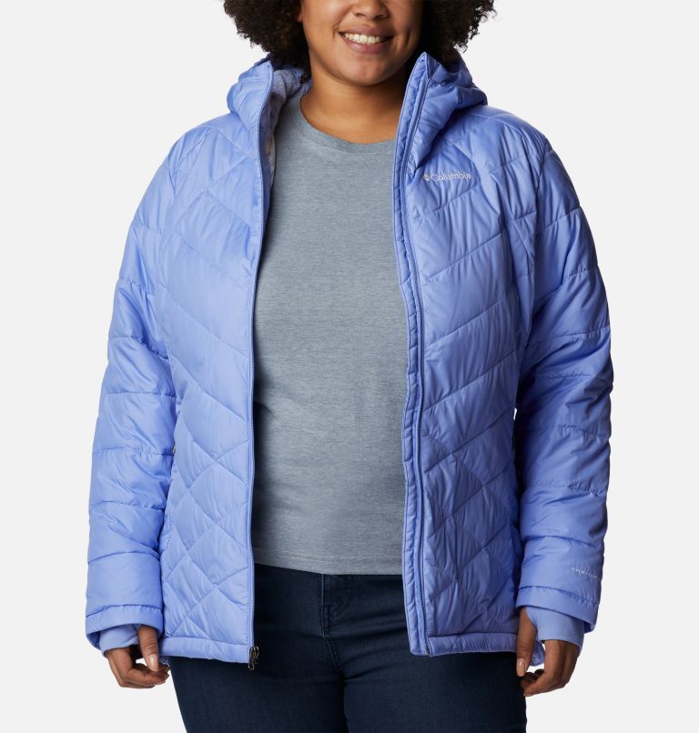 Thumbnail: Women's Heavenly Hooded Jacket - Plus Size, Color: Serenity, image 8