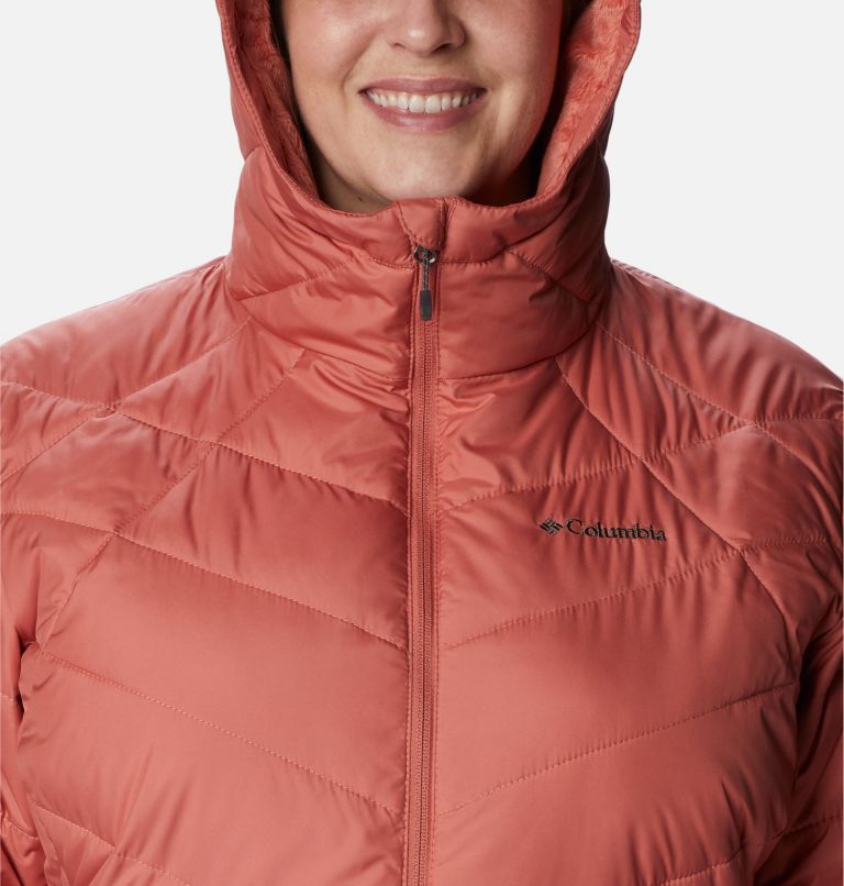 Women's Heavenly Hooded Jacket - Plus Size, Color: Dark Coral, image 4