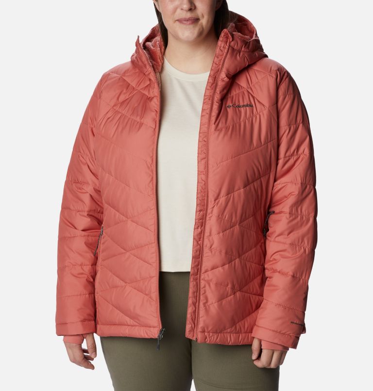 Women's Heavenly Hooded Jacket - Plus Size, Color: Dark Coral, image 8