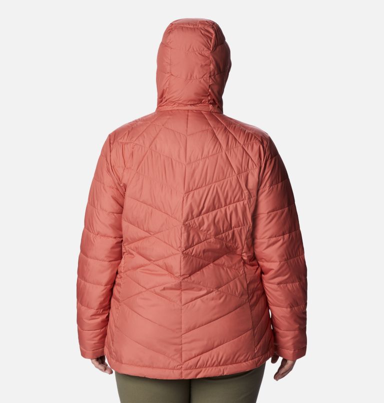 Thumbnail: Women's Heavenly Hooded Jacket - Plus Size, Color: Dark Coral, image 2