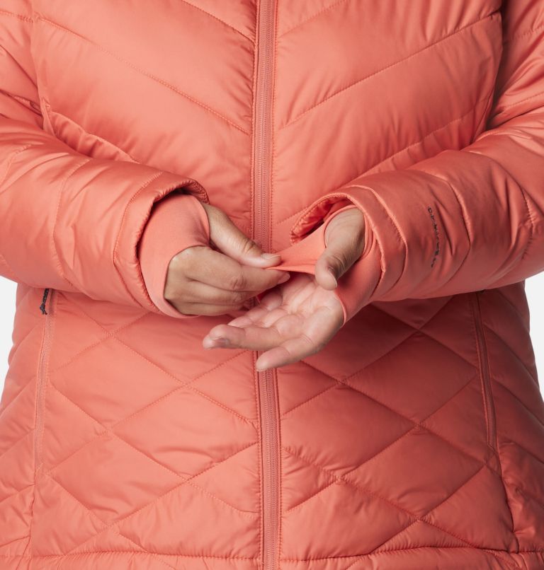 Thumbnail: Women's Heavenly Hooded Jacket - Plus Size, Color: Faded Peach, image 7