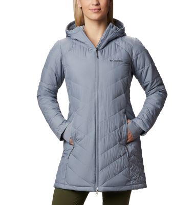 columbia women's heavenly long hooded jacket