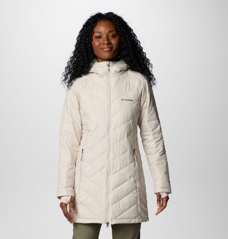 Long women's jacket with hood best sale