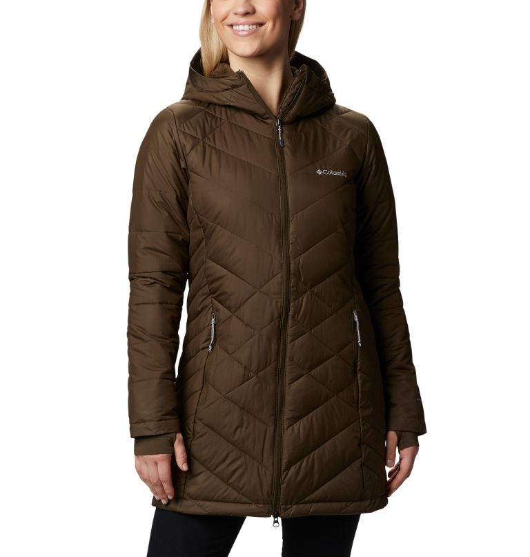 Heavenly long 2025 hooded jacket columbia