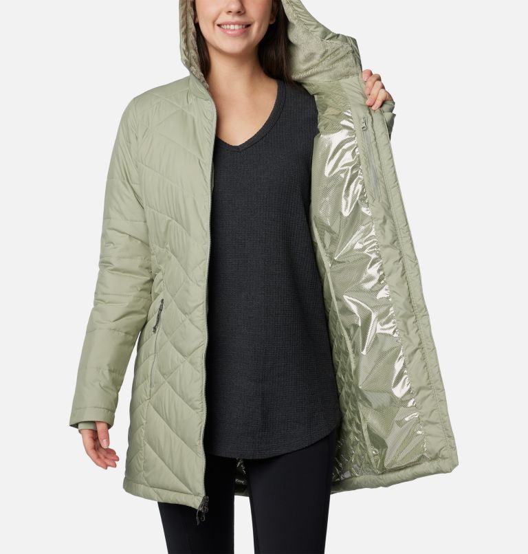 Women's Heavenly Long Hooded Jacket, Color: Safari, image 5