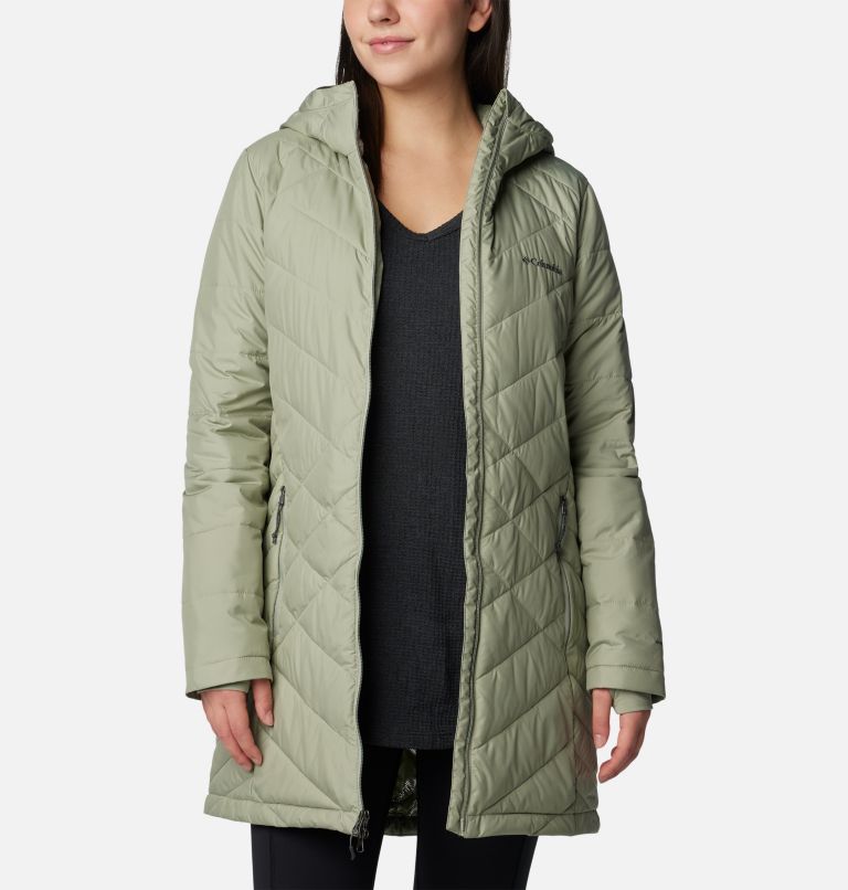 Women's Heavenly Long Hooded Jacket, Color: Safari, image 8
