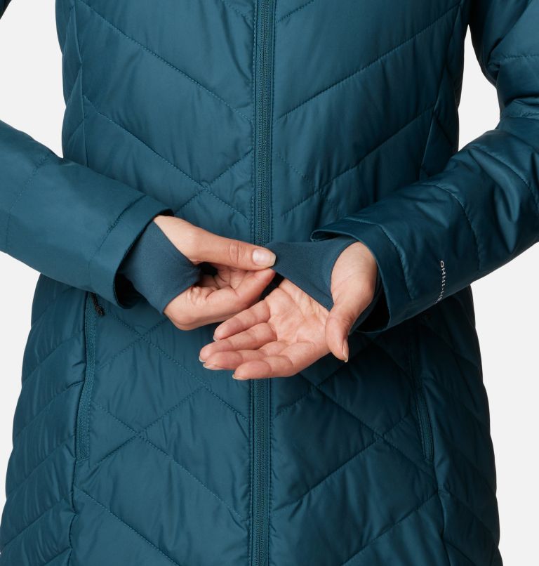 Women's hooded down jacket Columbia Heavenly (Black) - Alpinstore