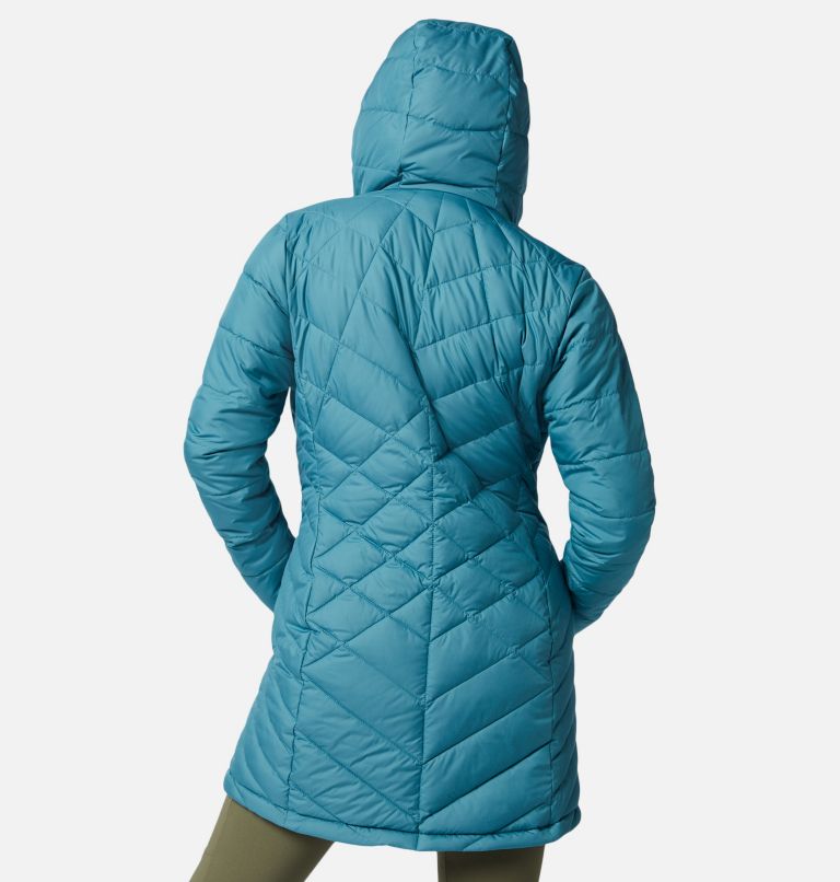 Women's Heavenly Long Hooded Jacket, Color: Canyon Blue, image 2