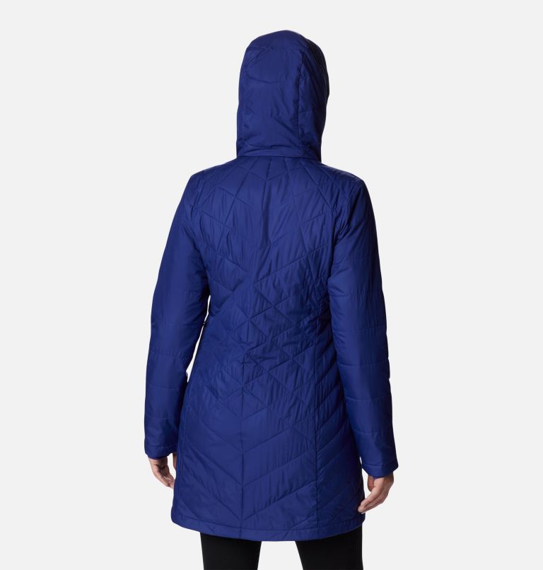 Women's Heavenly Long Hooded Jacket, Color: Dark Sapphire, image 2