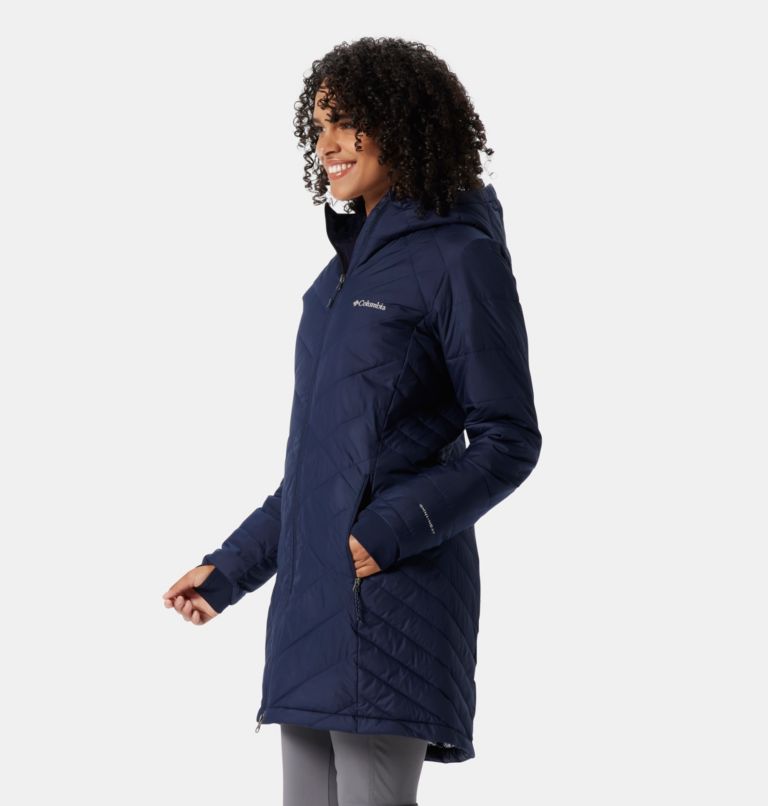 Columbia women's heavenly hotsell long hooded down jacket