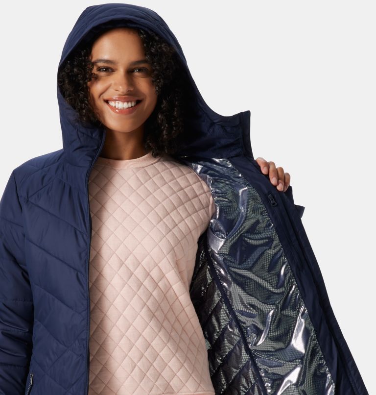 Columbia heavenly hooded jacket on sale long