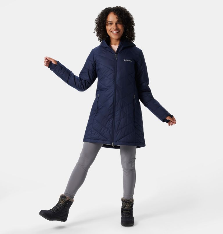 Thumbnail: Heavenly lange isolierte Kapuzen-Jacke für Frauen, Color: Dark Nocturnal, image 8
