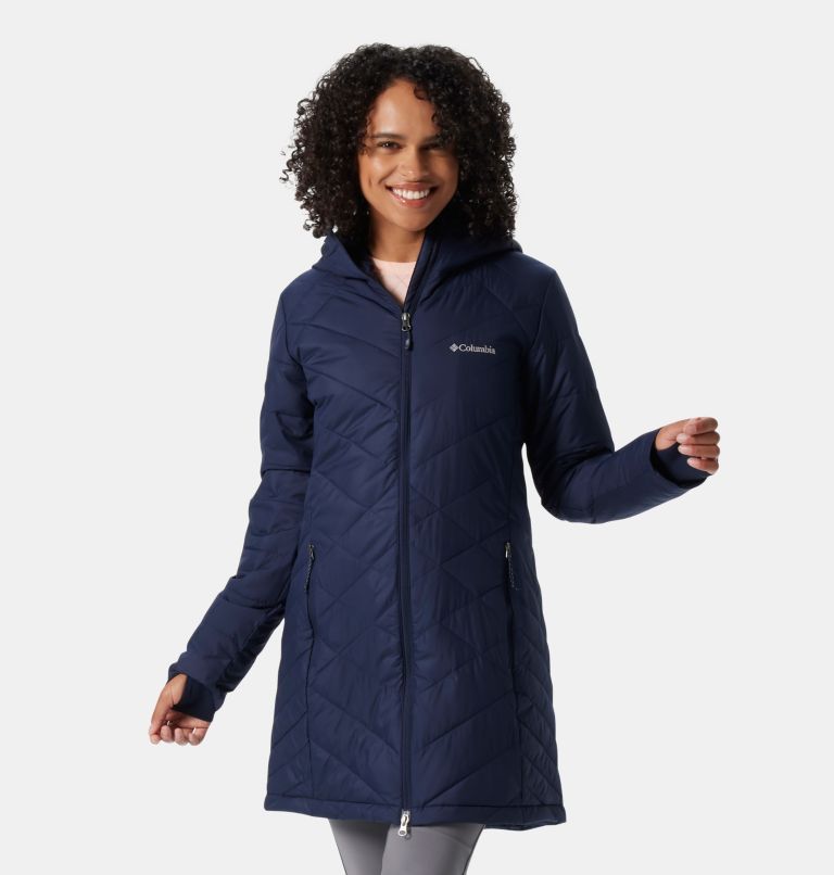 Columbia womens heavenly 2025 hooded jacket long