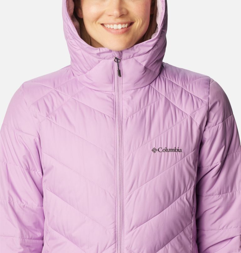 Women's Heavenly Long Hooded Jacket, Color: Gumdrop, image 4