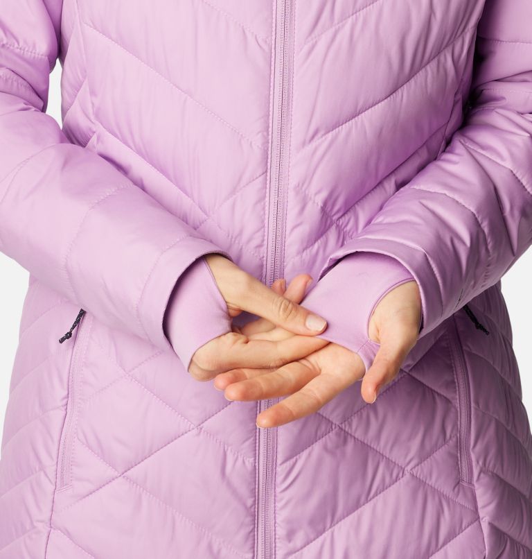 Thumbnail: Women's Heavenly Long Hooded Jacket, Color: Gumdrop, image 7