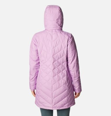 Women's Heavenly Long Hooded Jacket, Color: Gumdrop