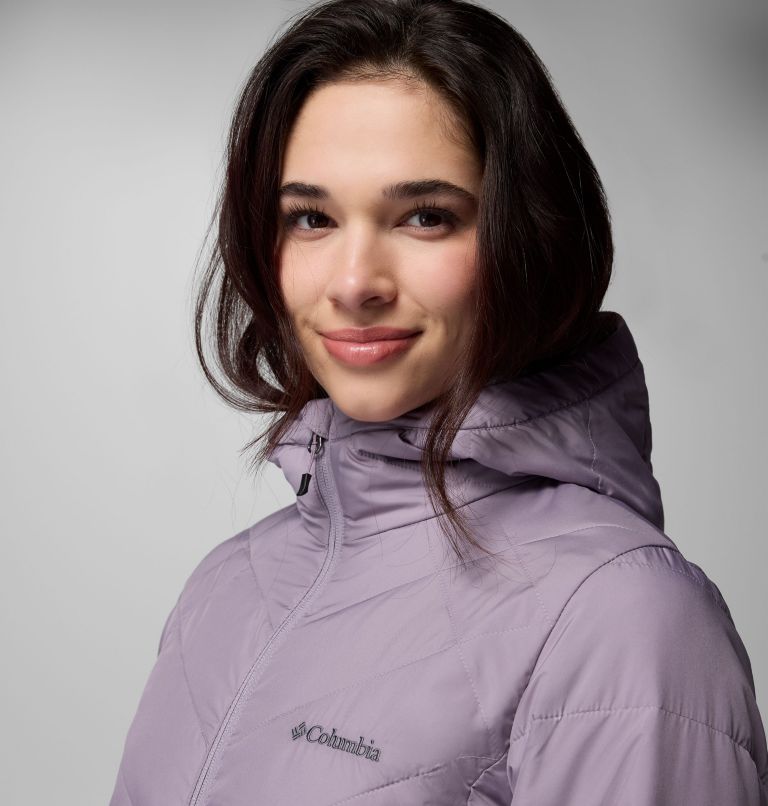 Women's Heavenly Long Hooded Jacket, Color: Shale Purple, image 5