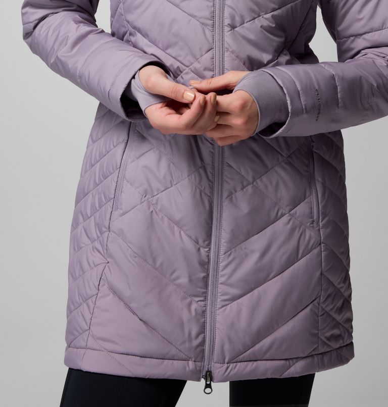 Women's Heavenly Long Hooded Jacket, Color: Shale Purple, image 7