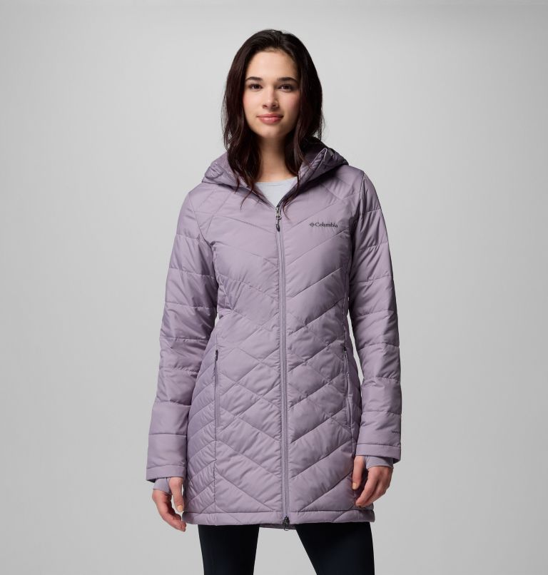Women's Heavenly Long Hooded Jacket, Color: Shale Purple, image 1