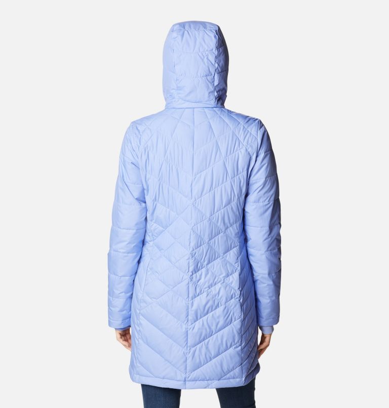 Women's Heavenly Long Hooded Jacket, Color: Serenity, image 2