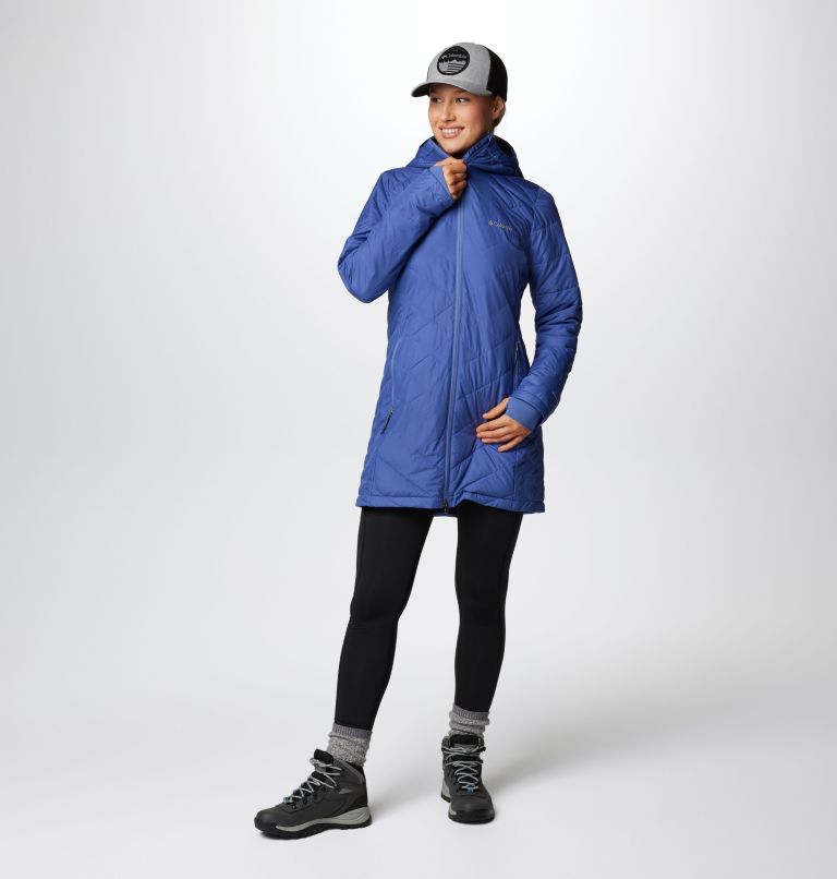 Columbia omni heat online heavenly long hooded jacket