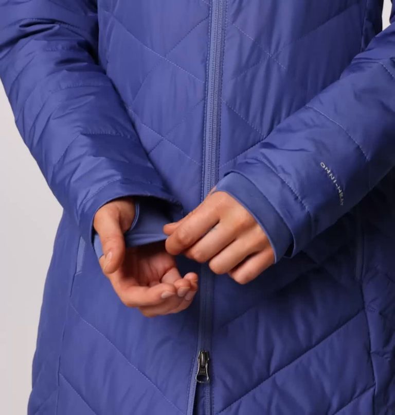 Women's Heavenly Long Hooded Jacket, Color: Eve