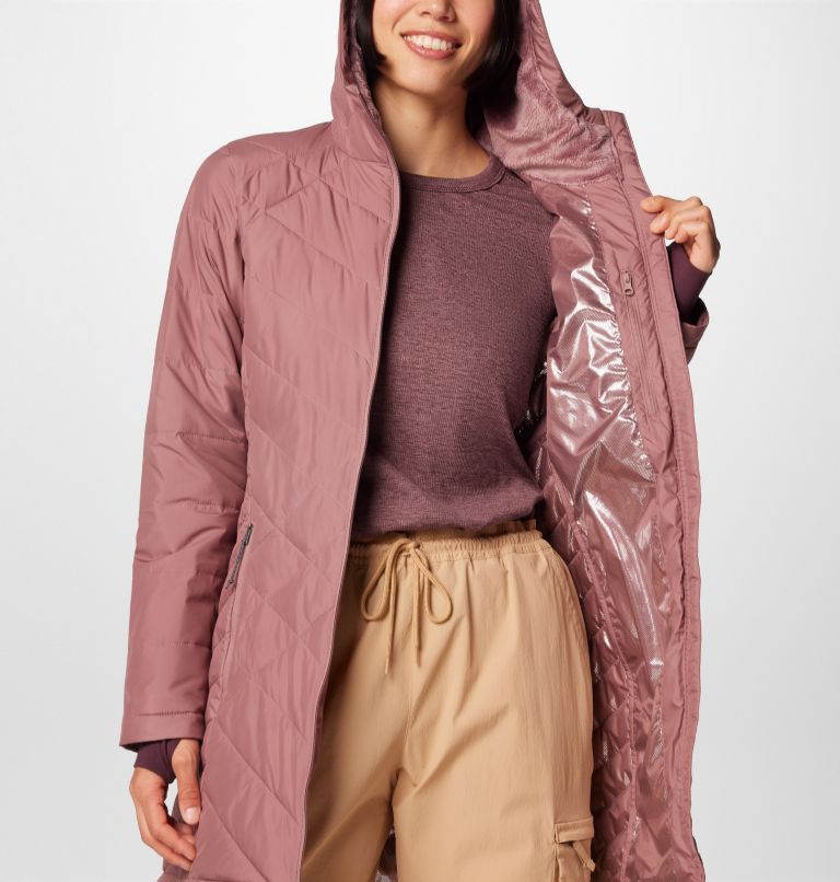 Columbia heavenly long hooded jacket women best sale