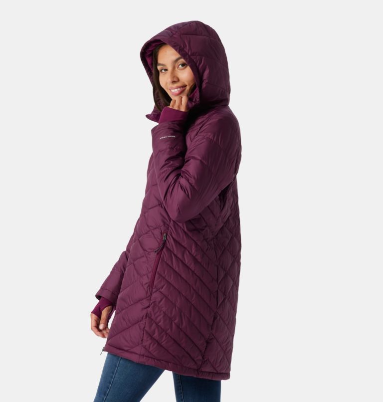 Heavenly Long Hdd Jacket | 616 | L, Color: Marionberry, image 3