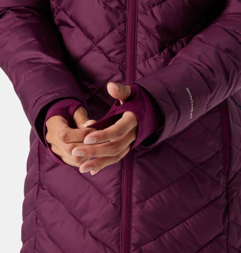 Women's Heavenly Long Hooded Jacket, Color: Marionberry, image 6