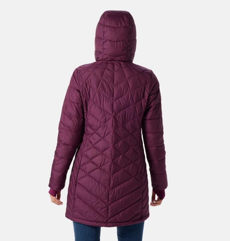 Thumbnail: Women's Heavenly Long Hooded Jacket, Color: Marionberry, image 2