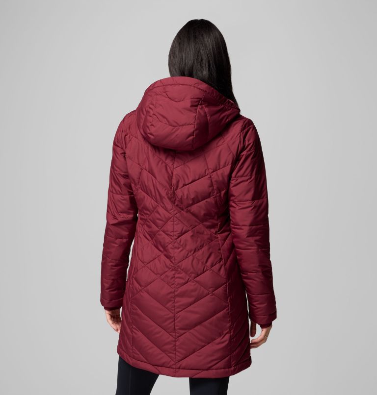 Women's Heavenly Long Hooded Jacket, Color: Rich Wine, image 2