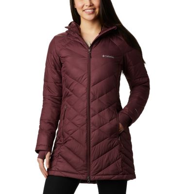 columbia heavenly long hooded jacket women