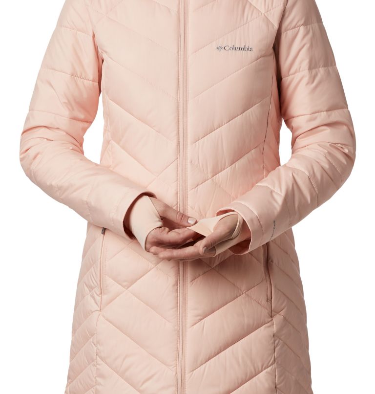 Women's Heavenly Long Hooded Jacket, Color: Peach Cloud, image 6
