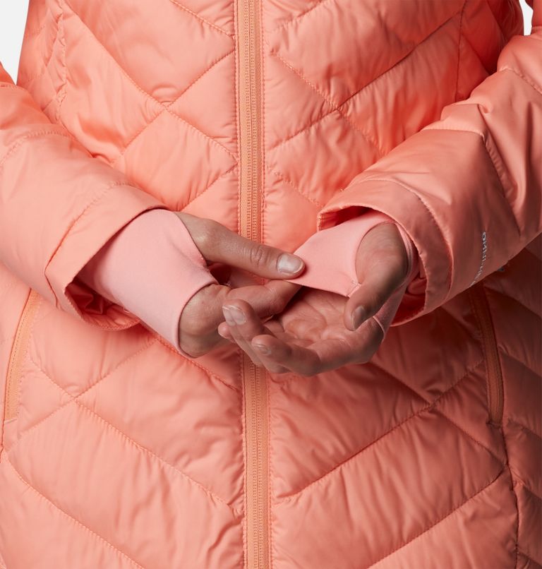 Manteau long à capuchon Heavenly pour femme, Color: Coral Reef, image 6