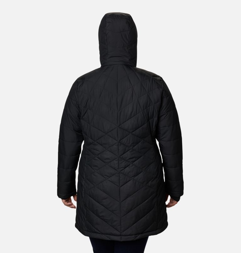 Women's Heavenly Long Hooded Jacket - Plus Size, Color: Black, image 2