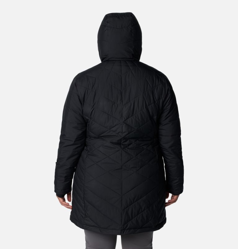 Women's Heavenly Long Hooded Jacket - Plus Size, Color: Black, image 2