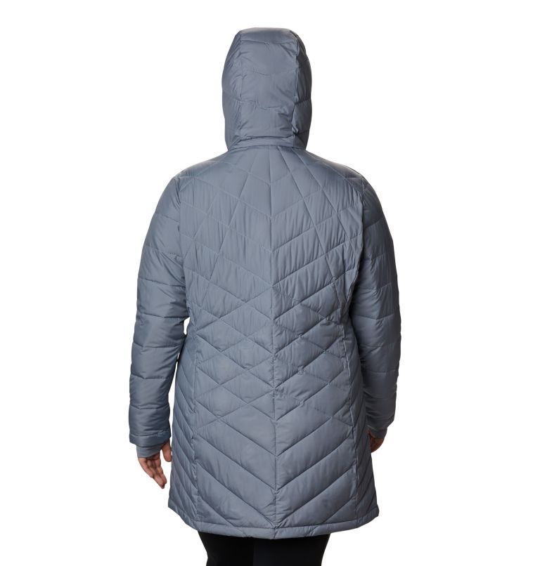 Thumbnail: Women's Heavenly Long Hooded Jacket - Plus Size, Color: Tradewinds Grey, image 2