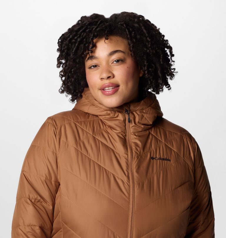 Columbia heavenly long hooded jacket plus size best sale