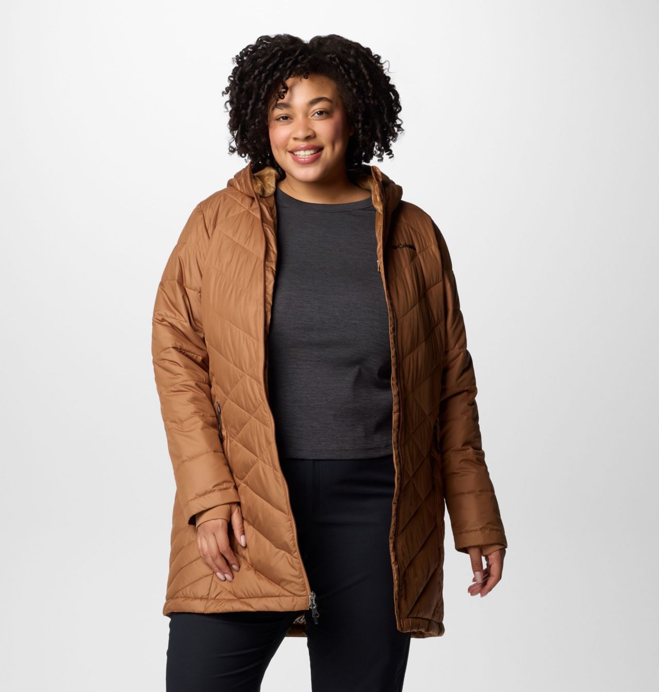 Women's Heavenly™ Long Hooded Jacket - Plus Size | 225 | 2X 8