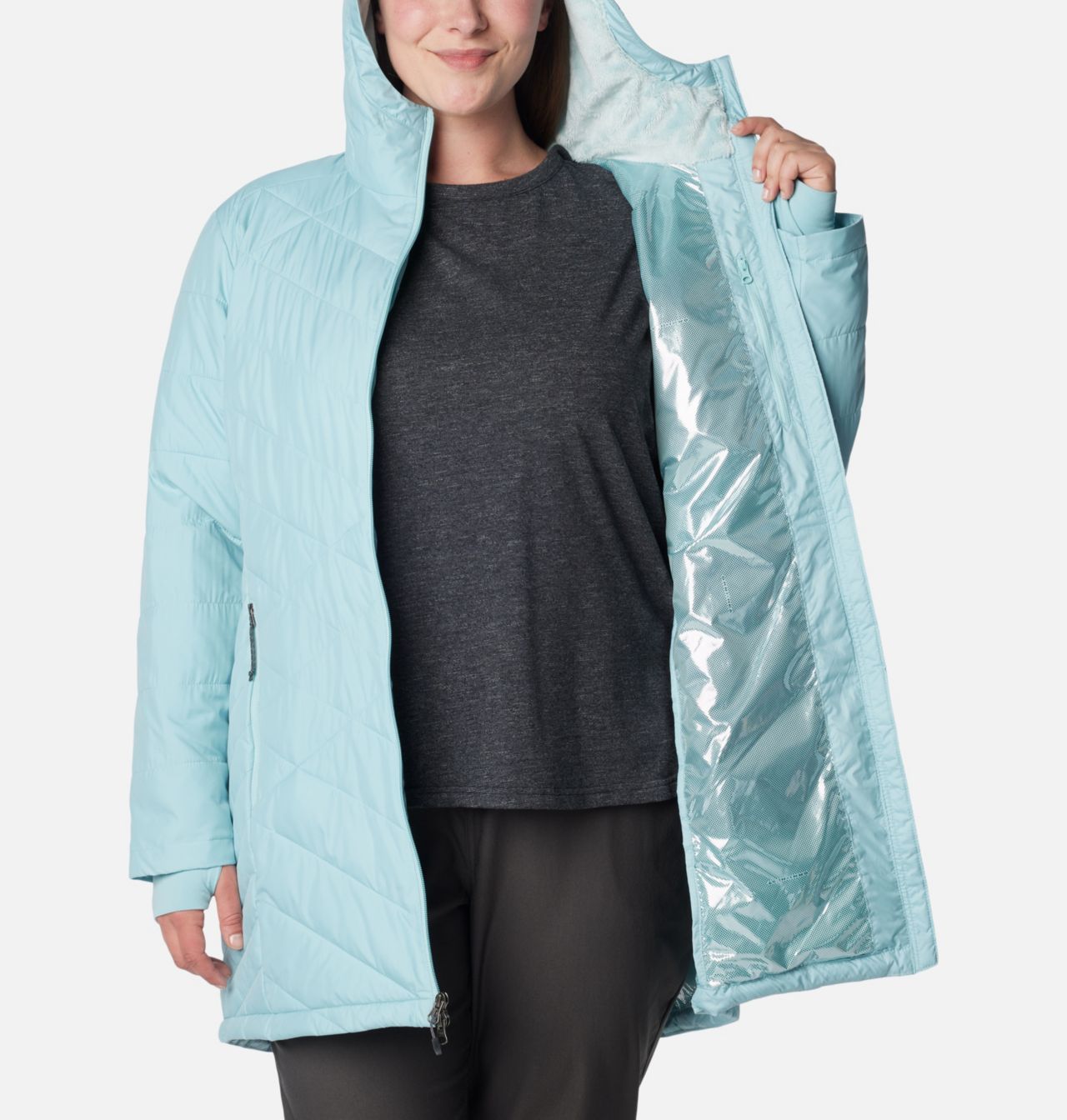 Women's Heavenly™ Long Hooded Jacket - Plus Size 5
