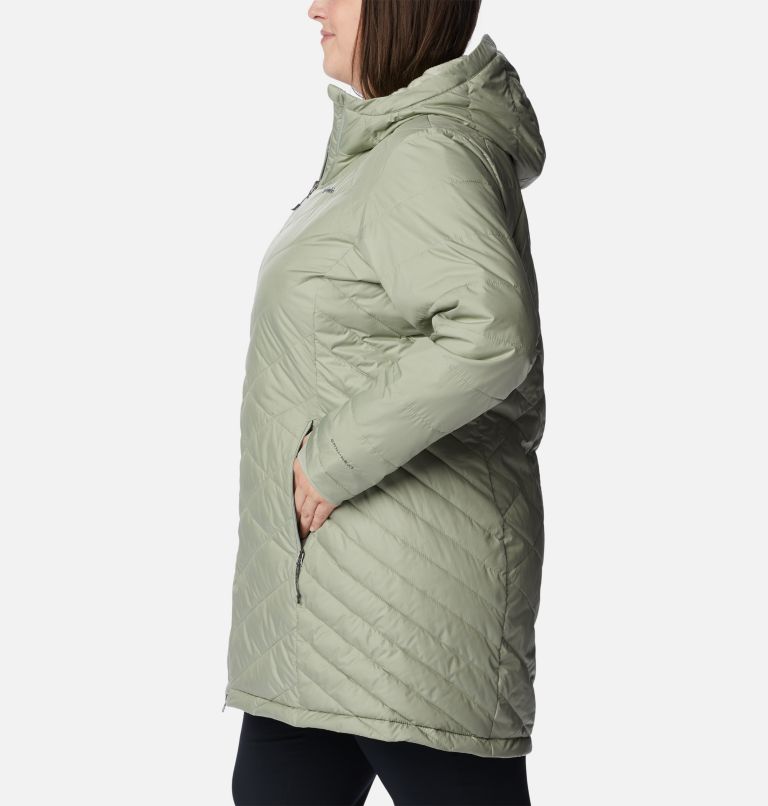 Thumbnail: Women's Heavenly Long Hooded Jacket - Plus Size, Color: Safari, image 3