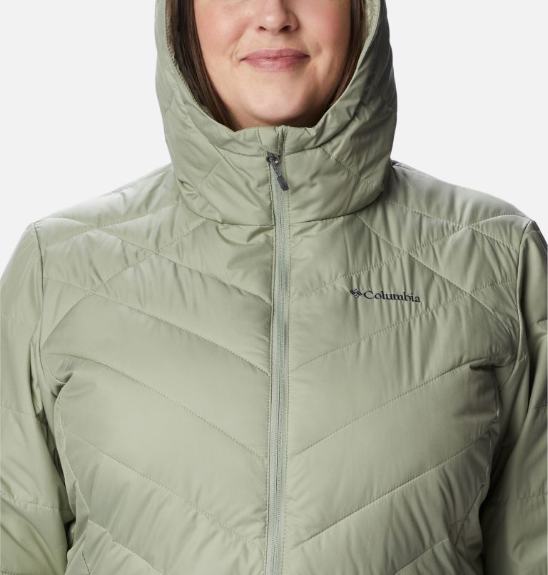 Thumbnail: Women's Heavenly Long Hooded Jacket - Plus Size, Color: Safari, image 4