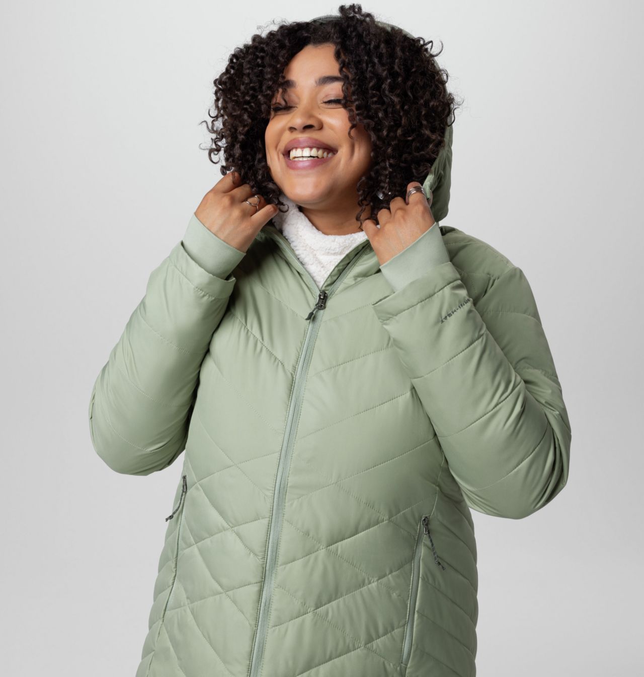 Women's Heavenly™ Long Hooded Jacket - Plus Size 10