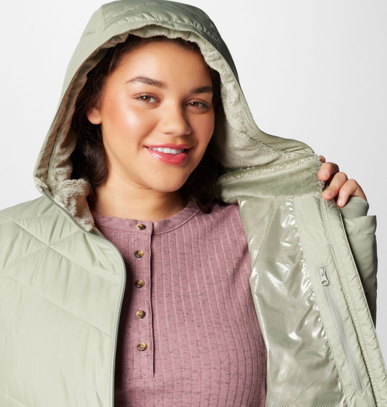 Women's Heavenly™ Long Hooded Jacket - Plus Size 6