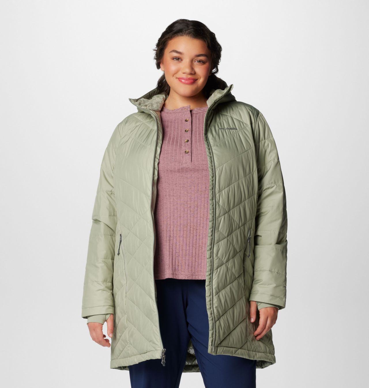 Women's Heavenly™ Long Hooded Jacket - Plus Size 8