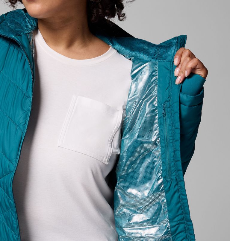 Veste longue à capuchon Heavenly pour femme - Grandes tailles, Color: River Blue, image 7